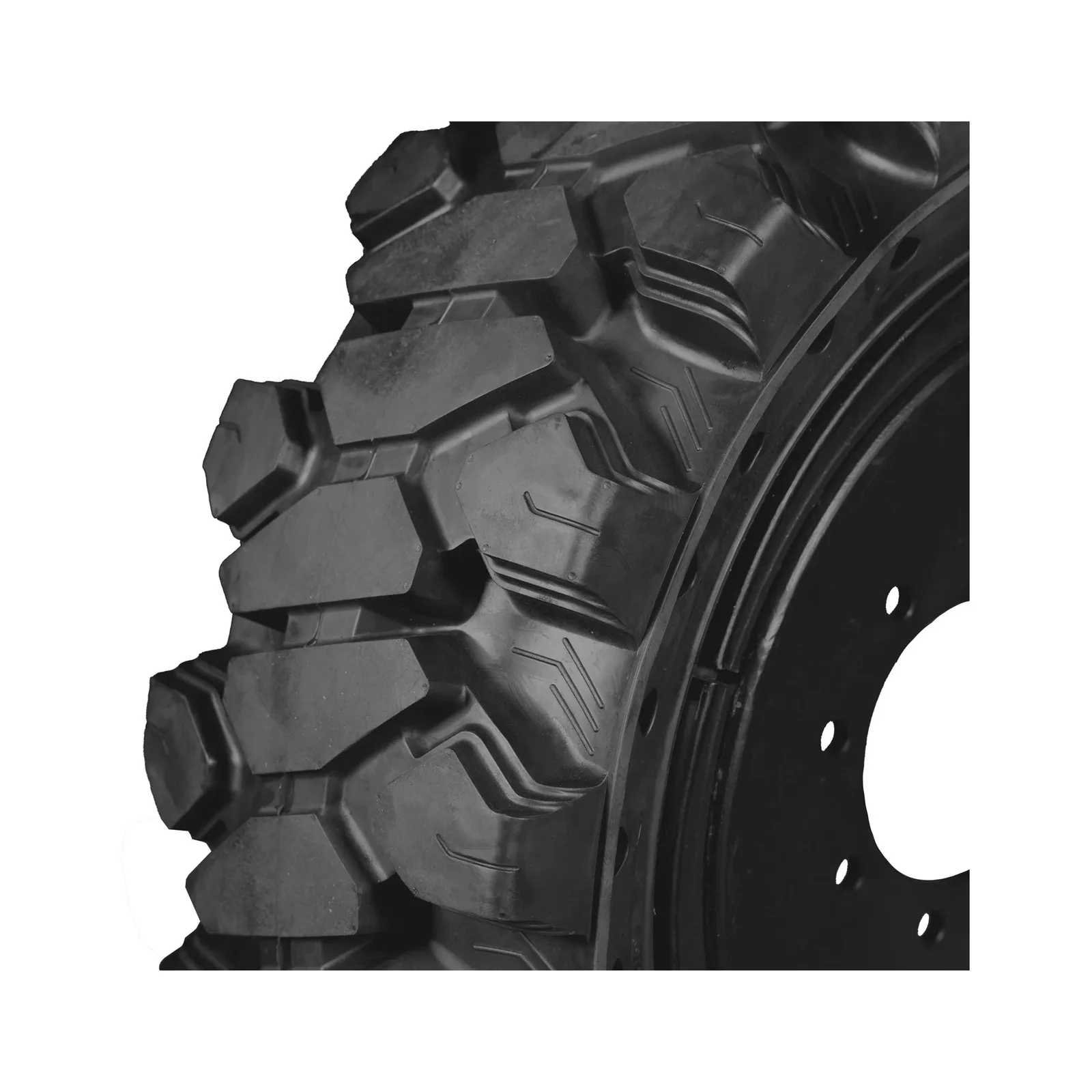 12-16.5 OTR Non-Directional Mounted Extreme Duty Solid Rubber Tire