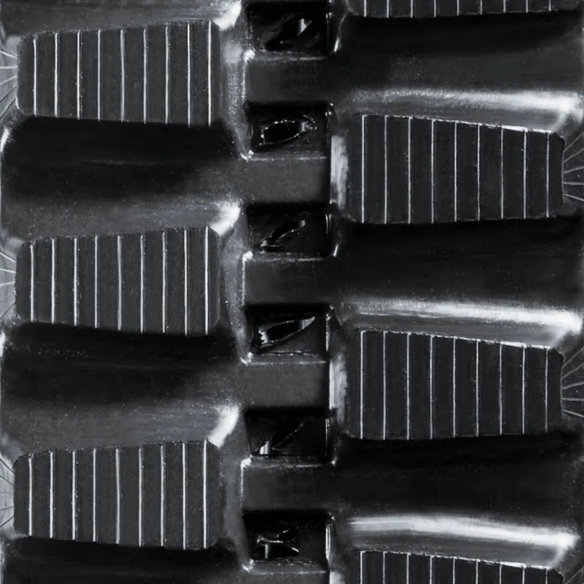 300x52.5Wx76 Non-Directional replacement rubber track for compact equipment