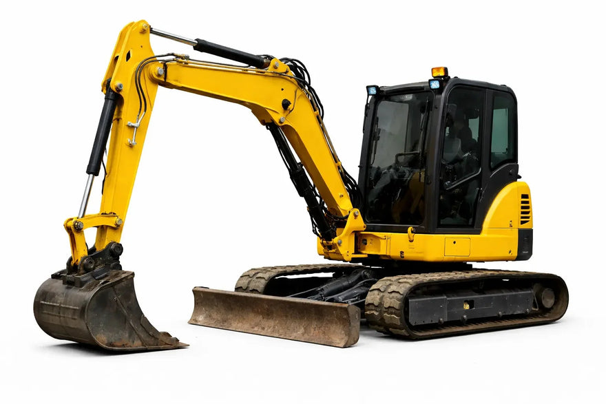 Komatsu PC60MR rubber tracks and parts